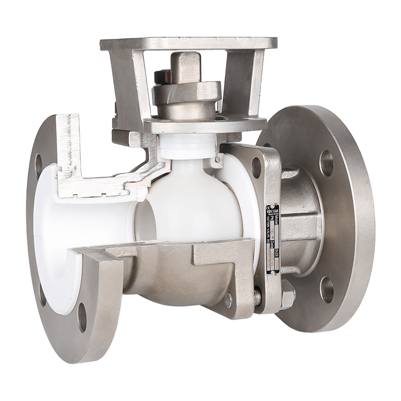 شیر توپی فلوئوردار دستی