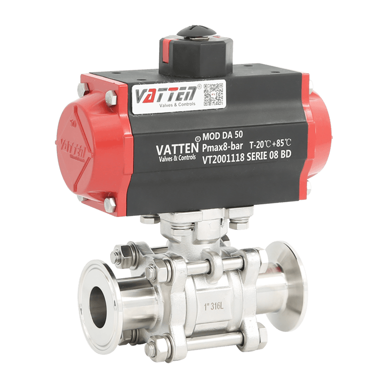 شیر توپی گیره پنوماتیک