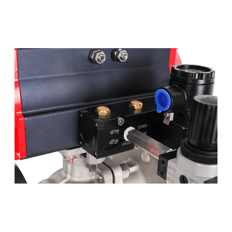 شیر توپی فلنجدار ضد انفجار پنوماتیک