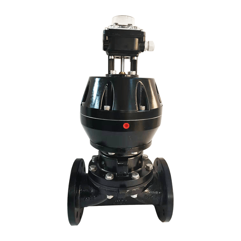 شیر دیافراگمی فلنج دار پنوماتیکی