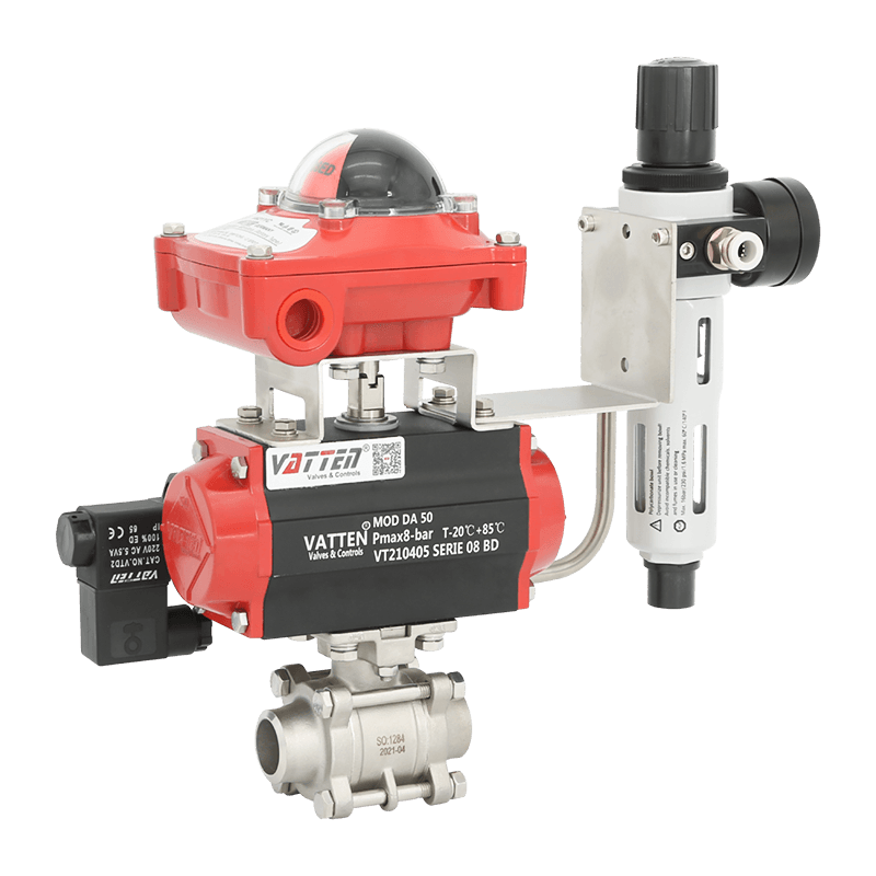 شیر توپی جوشکاری پنوماتیک